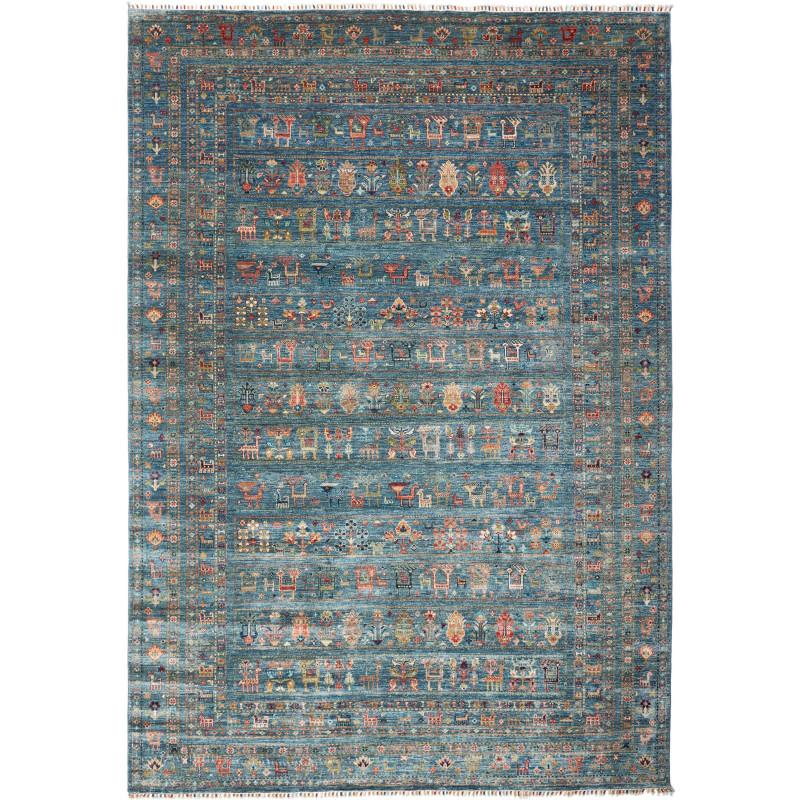 Rug Rubin Pakistan 243x348 Teal Blue Dark Turqu