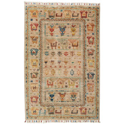 Rug Rubin Pakistan 82x123 Beige Blue Red Yellow