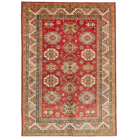 Rug Kazak Fine Pakistan 177x248 Deep Red Cream