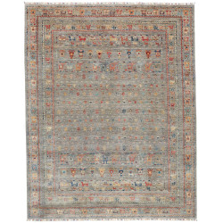 Rug Rubin Pakistan 244x306 Gray Beige Red Blue