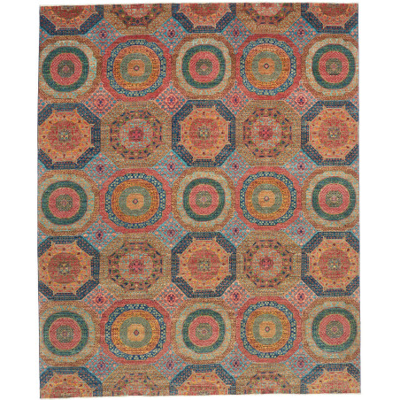Rug Mamlouk Pakistan 249x304 Terracotta Red Blu