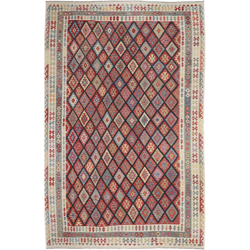 Rug Kilim Afghanistan 316x493 Red Blue Beige Cr