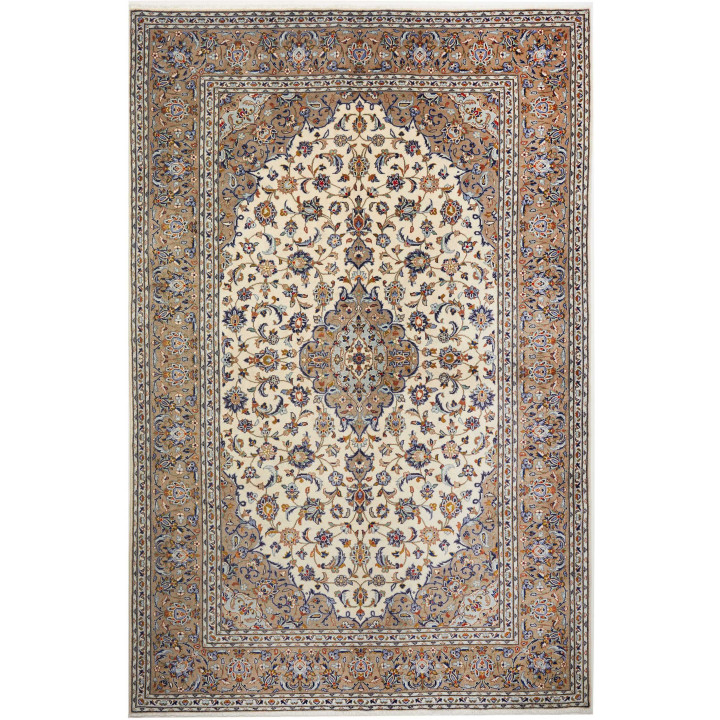 Tappeto Originale Kashan Persia 203x310 Beige B
