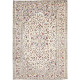 Hand Made Rug Kashan Persia 238x342 Ivory Dark
