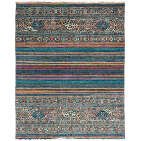 Rug Rubin Pakistan 245x304 Petrol Blue Terracot