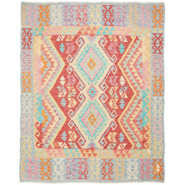 Hand Made Rug Kilim Afghanistan 154x190 Red Lig
