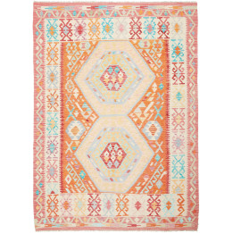 Hand Made Rug Kilim Afghanistan 158x215 Orange