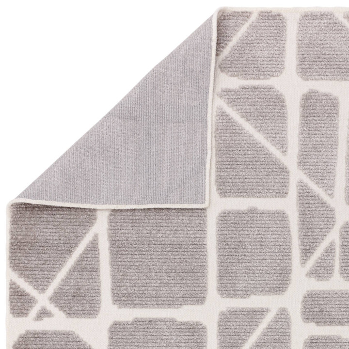 Rug Freja geometric grey beige 80x150 cm