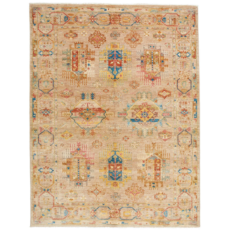Rug Tribal Pakistan 150x197 Beige Red Blue Yell