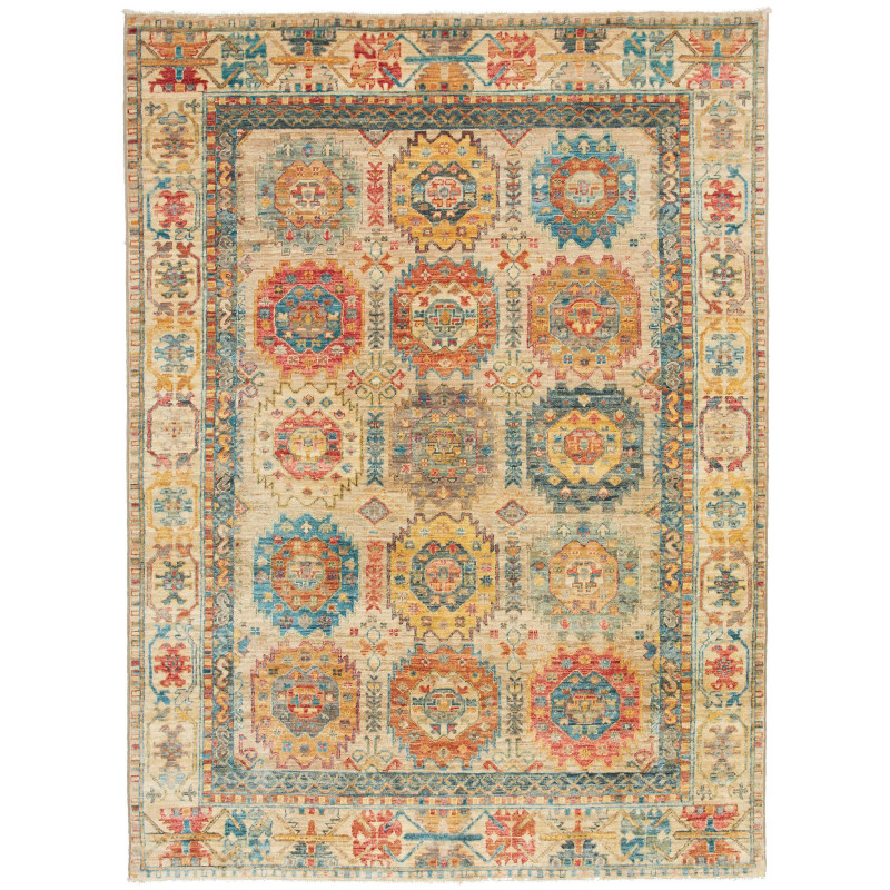 Rug Tribal Pakistan 147x198 Beige Terracotta Bl