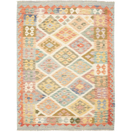 Hand Made Rug Kilim Afghanistan 148x201 Beige M
