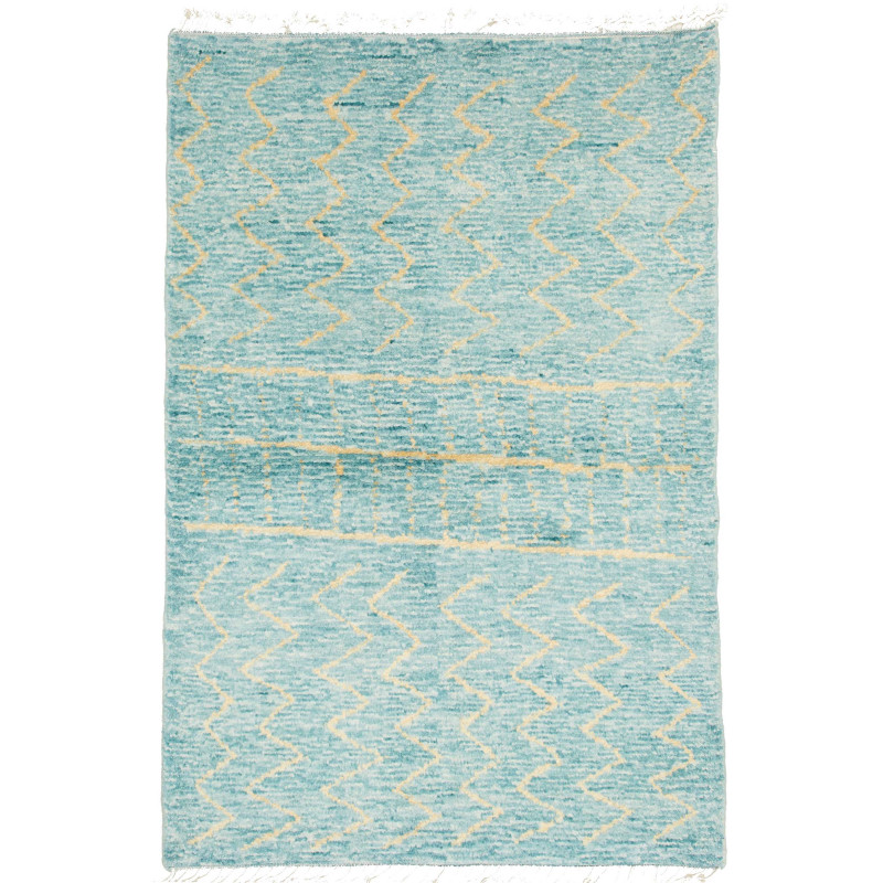 Rug Gabbeh Marrakech Pakistan 119x179 Aqua Blue