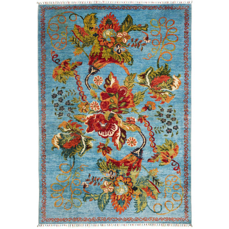 Rug Ziegler Fine Pakistan 210x303 Turquoise Blu