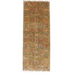 Rug Rubin Pakistan 72x187 Earthy Brown Olive Gr