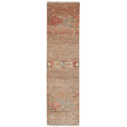 Rug Rubin Pakistan 77x297 Earth Brown Beige Red