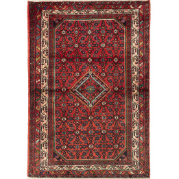 Tappeto Originale Hamadan Persia 98x143 Rosso M