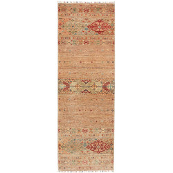 Rug Rubin Pakistan 81x247 Beige Terracotta Red