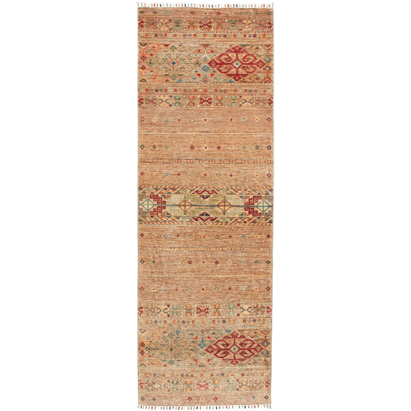 Rug Rubin Pakistan 81x247 Beige Terracotta Red