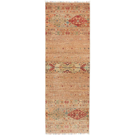 Rug Rubin Pakistan 81x247 Beige Terracotta Red
