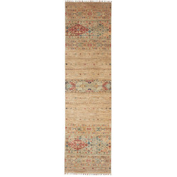 Rug Rubin Pakistan 79x303 Sandy Beige Brick Red