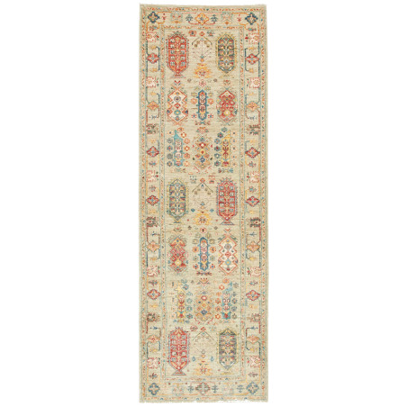 Rug Tribal Pakistan 80x248 Light Sage Green Ter
