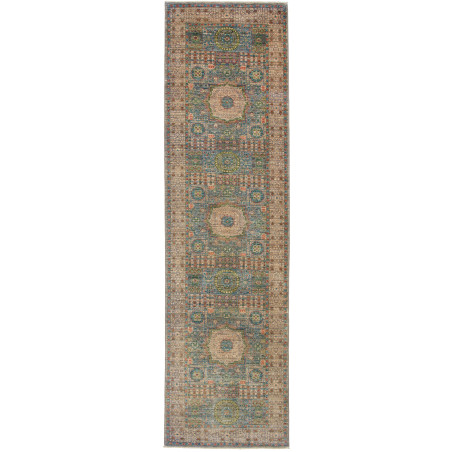 Rug Mamlouk Pakistan 79x299 Blue Beige