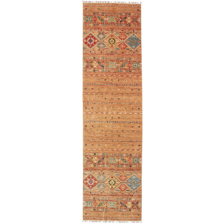 Rug Rubin Pakistan 81x296 Terracotta Orange Blu