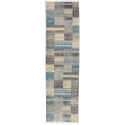 Rug Siva Pakistan 76x294 Blue Beige Gray