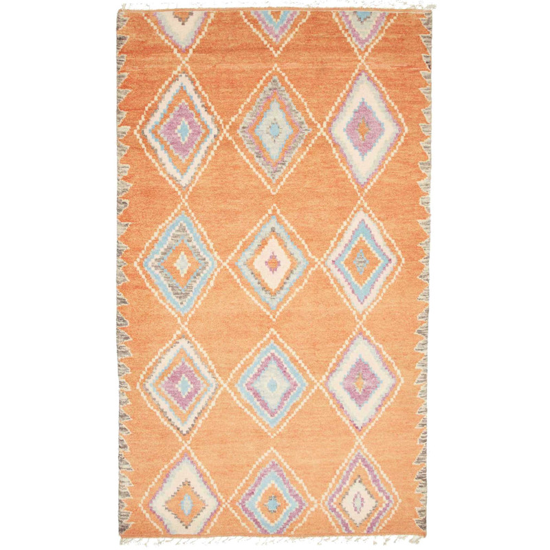 Rug Gabbeh Marrakech Pakistan 145x246 Orange Bl