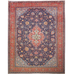 Hand Made Rug Sarough Persia 300x390 Dark Blue