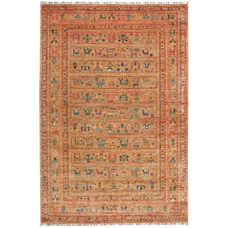 Rug Rubin Pakistan 163x243 Beige Brown Terracot