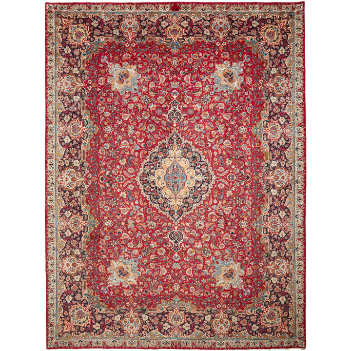 Hand Made Rug Kashmar Persia 300x396 Red Dark B