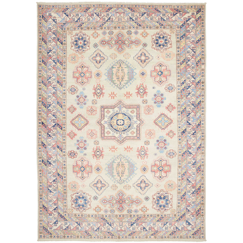 Rug Kazak Afghanistan 195x278 Cream Antique Ros