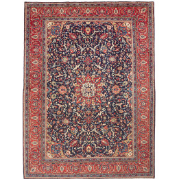 Hand Made Rug Mahal Persia 270x365 Midnight Blu
