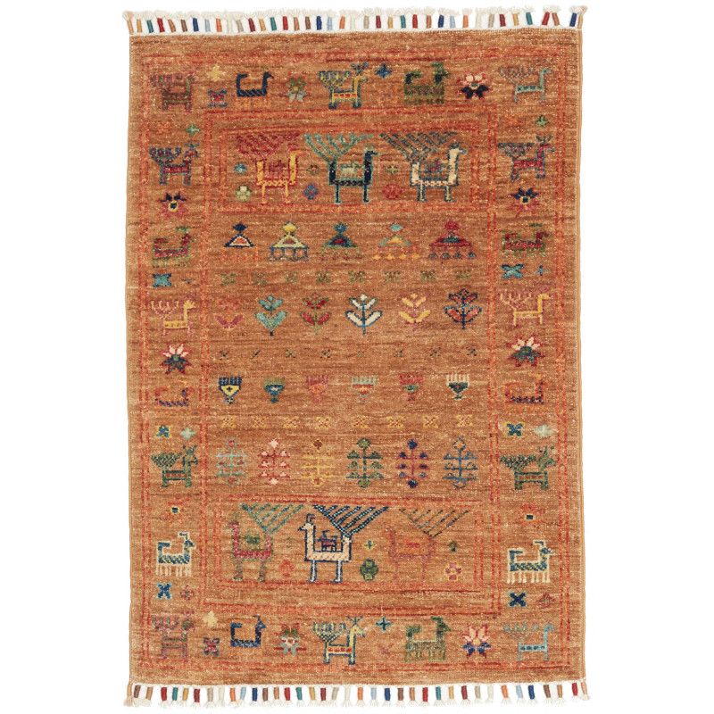 Rug Rubin Pakistan 60x89 Terracotta Orange Mult