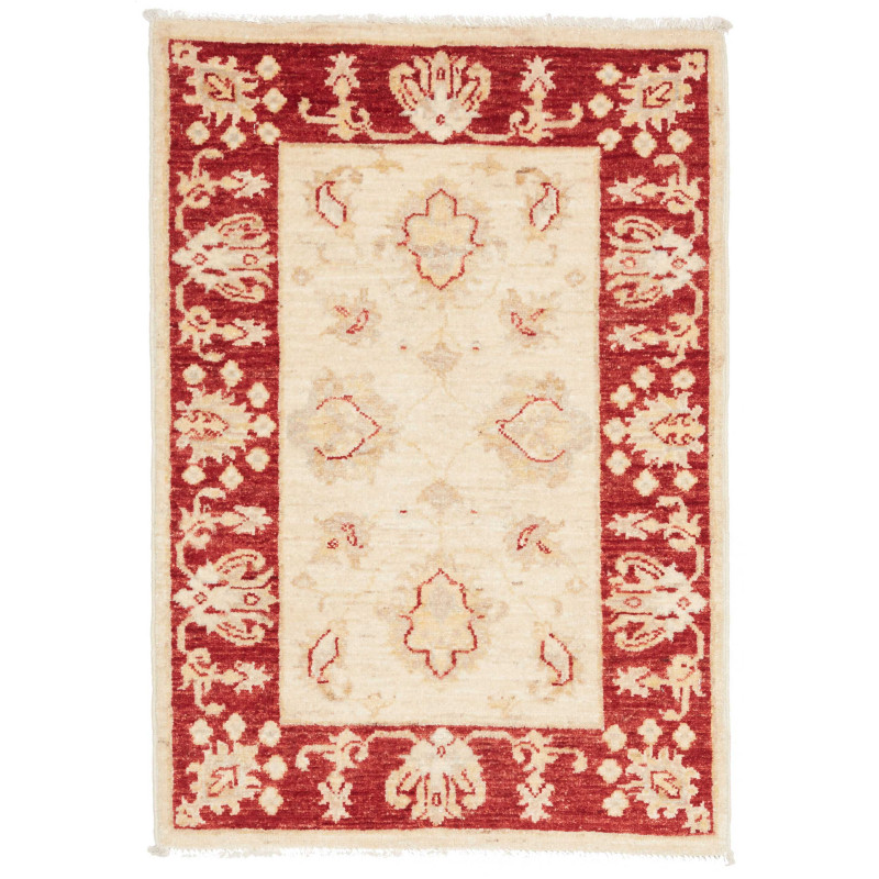 Rug Ziegler Fine Pakistan 60x88 Red Cream Ivory