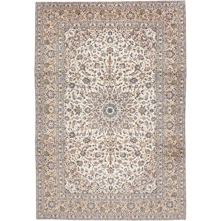 Tappeto Originale Kashan Persia 237x345 Avorio