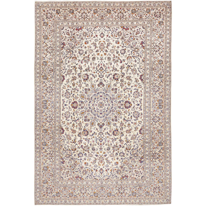 Tappeto Originale Kashan Persia 238x356 Avorio