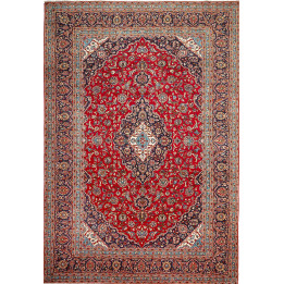 Hand Made Rug Ardakan Persia 253x360 Red Dark B