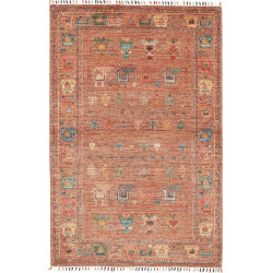 Rug Rubin Pakistan 98x149 Terracotta Rust Orang