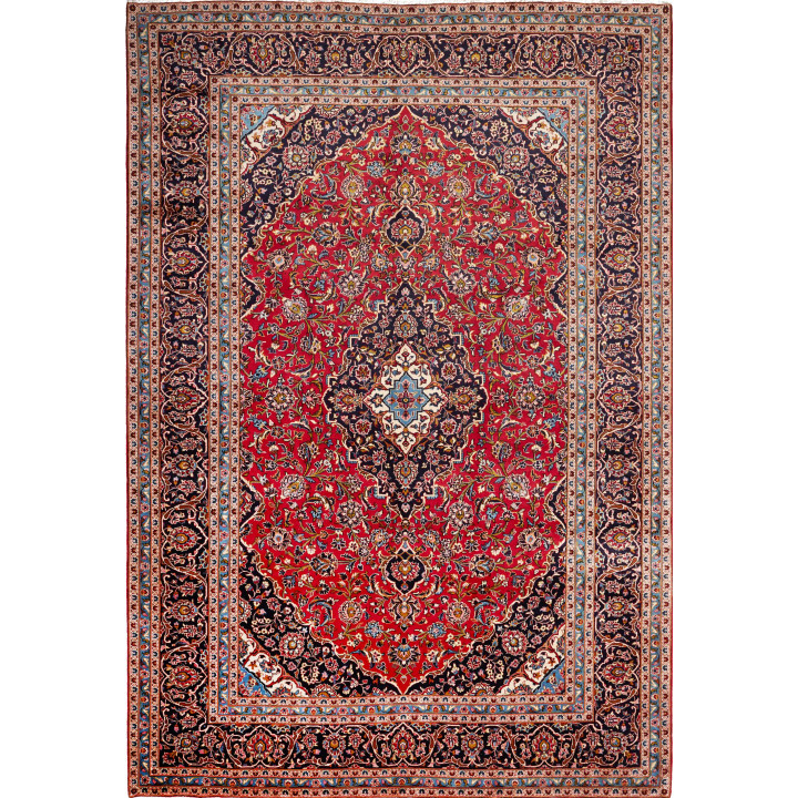 Hand Made Rug Ardakan Persia 245x360 Red Dark B