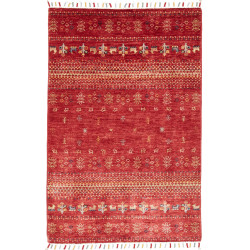 Rug Siva Pakistan 81x123 Terracotta Red Beige B