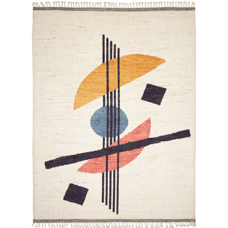 Rug Gabbeh Marrakech Pakistan 275x381 Off White