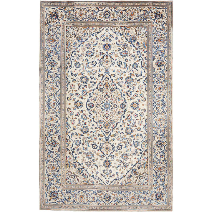 Tappeto Originale Kashan Persia 196x308 Avorio