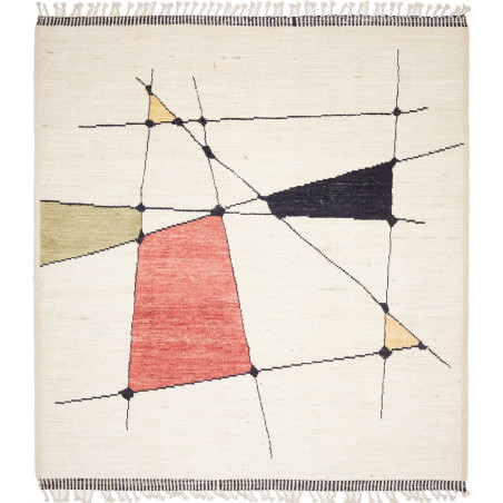 Rug Gabbeh Marrakech Pakistan 264x285 Cream Whi