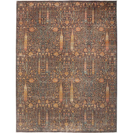 Hand Made Rug Floralia Pakistan 279x366 Brown O