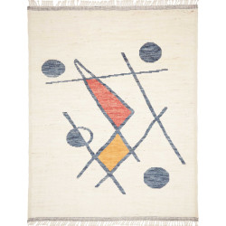 Rug Gabbeh Marrakech Pakistan 240x305 Cream Whi