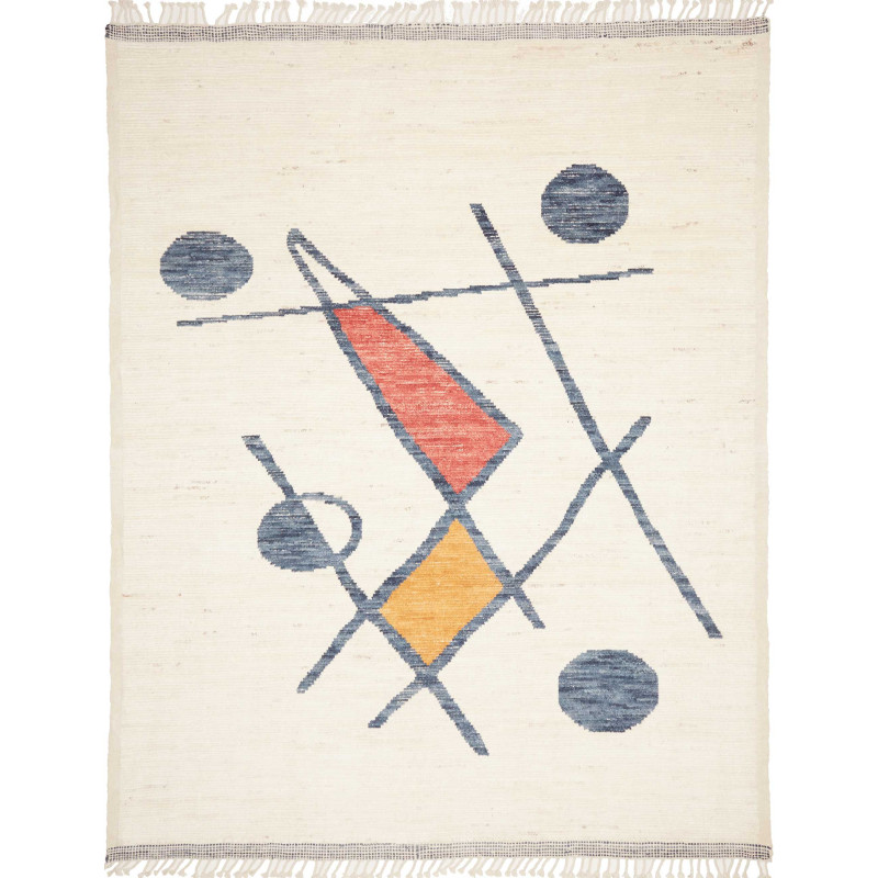 Rug Gabbeh Marrakech Pakistan 240x305 Cream Whi