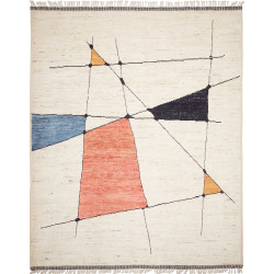Rug Gabbeh Marrakech Pakistan 297x365 Cream Whi