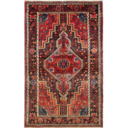 Hand Made Rug Hamadan Persia 113x186 Red Dark B